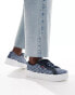 Levi's Tijuana trainers with all over print in blue