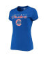 Women's Royal, Red Chicago Cubs Lodge T-shirt and Pants Sleep Set