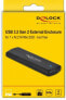 Delock 42615 - SSD enclosure - M.2 - M.2 - 10 Gbit/s - USB connectivity - Black