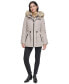 Фото #6 товара Women's Faux-Fur-Trim Anorak Coat