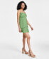 ფოტო #6 პროდუქტის Women's Sweetheart-Neck Ruffled Snap-Front Dress, Created for Macy's