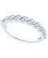 ფოტო #1 პროდუქტის Diamond Diagonal Ring (1/6 ct. t.w.) in Sterling Silver