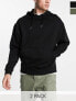 Фото #1 товара ASOS DESIGN oversized hoodie 2 pack in black/green