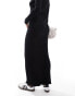 Object rib knit maxi skirt co-ord in black