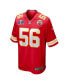 Фото #3 товара Men's Red George Karlaftis Kansas City Chiefs Super Bowl LVIII Game Jersey