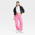 Women's Mid-Rise Parachute Pants - JoyLab Pink XS