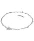 Фото #2 товара Swarovski silver-Tone Crystal Flower Collar Necklace, 14-1/8" + 1" extender