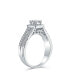 Фото #2 товара Кольцо Bling Jewelry 2CT Clear CZ Halo Russell Square