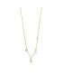 ფოტო #1 პროდუქტის Women's Gold-Tone Brass Station Necklace