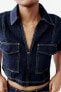 Z1975 denim cropped shirt