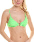 Фото #1 товара Becca By Rebecca Virtue Coast Underwire Bra Bikini Top Women's Green L