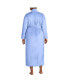 Plus Size Cozy Plush Long Wrap Robe Бежевый, 1X - фото #7