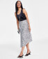 Women's Asymmetrical Pleated Skirt, Created for Macy's