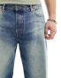 Weekday Sphere low waist loose fit jeans in jackpot blue