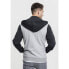 URBAN CLASSICS Sweatshirt 3-Tone Sweat Zip