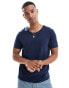 ASOS DESIGN essential scoop neck t-shirt in navy