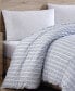Фото #4 товара Одеяло Nautica Beaux Stripe хлопковое двустороннее для двуспальной кровати