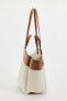 Contrast shopper bag