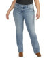 Фото #1 товара Plus Size Elyse Mid Rise Slim Bootcut Jeans