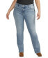 ფოტო #1 პროდუქტის Plus Size Elyse Mid Rise Slim Bootcut Jeans