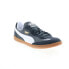Фото #4 товара Puma Super Liga OG Retro Mens Blue Leather Lifestyle Sneakers Shoes