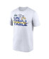 Фото #3 товара Men's White Los Angeles Rams Super Bowl LVI Champions Slogan T-shirt