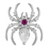 Timeless spider-shaped brooch with KS-225 crystals