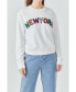 ფოტო #1 პროდუქტის Women's New York Embellished Sweatshirt