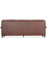 Фото #3 товара Marick 93" Leather Roll Arm Sofa, Created for Macy's