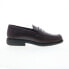 Фото #1 товара Drew Essex 43950-51 Mens Burgundy Leather Loafers & Slip Ons Penny Shoes