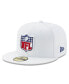 Фото #1 товара Men's White NFL Shield Logo 59FIFTY Fitted Hat