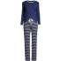 Фото #6 товара Пижама Lands' End Knit Long Sleeve and Pants