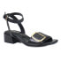 Фото #4 товара Diba True Kea Lah Ankle Strap Block Heels Womens Black Casual Sandals 30620-001