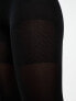 Фото #7 товара ASOS DESIGN 40 denier tights with bum tum thigh support in black