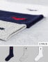 Фото #1 товара Polo Ralph Lauren 3 pack sports socks in grey/white/navy with large pony logo