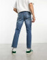 Фото #2 товара ASOS DESIGN stretch slim jeans in vintage blue tint