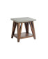 Фото #1 товара Brookside Cement-Top Wood End Table
