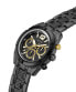 Фото #3 товара Guess Herren Multifunkion Armbanduhr RESISTANCE schwarz, gold 44 mm GW0714G4