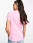 Levi's zebra print logo tee in pink