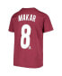 Big Boys Cale Makar Burgundy Colorado Avalanche Player Name and Number T-shirt