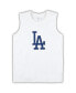 ფოტო #3 პროდუქტის Women's White, Royal Los Angeles Dodgers Plus Size Tank Top and Shorts Sleep Set