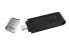 Kingston DataTraveler 70 - 64 GB - USB Type-C - 3.2 Gen 1 (3.1 Gen 1) - Cable - 7 g - Black - Флеш-накопитель