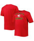 Фото #1 товара Men's Red Atlanta Hawks Big and Tall Heart and Soul T-shirt