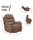 Power Lift Recliner Chair Sofa for Elderly Side Pocket