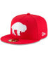 Фото #4 товара Men's Red Buffalo Bills Omaha Throwback 59FIFTY Fitted Hat