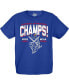 Big Boys Royal Kansas Jayhawks 2022 NCAA Men's Basketball National Champions Cut The Net T-shirt