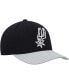 ფოტო #2 პროდუქტის Men's Black, Gray San Antonio Spurs MVP Team Two-Tone 2.0 Stretch-Snapback Hat