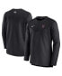 Фото #2 товара Men's Black New York Mets Authentic Collection Game Time Performance Half-Zip Top