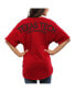 ფოტო #1 პროდუქტის Women's Red Texas Tech Red Raiders Oversized T-shirt