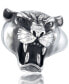 Men's Roaring Big Cat Ring in Stainless Steel